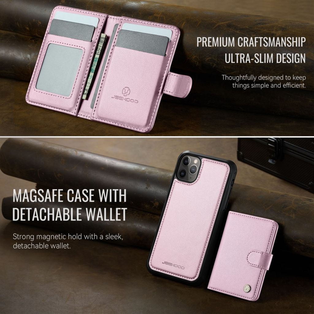 JEEHOOD iPhone 11 Pro Cover med MagSafe - Lyserød