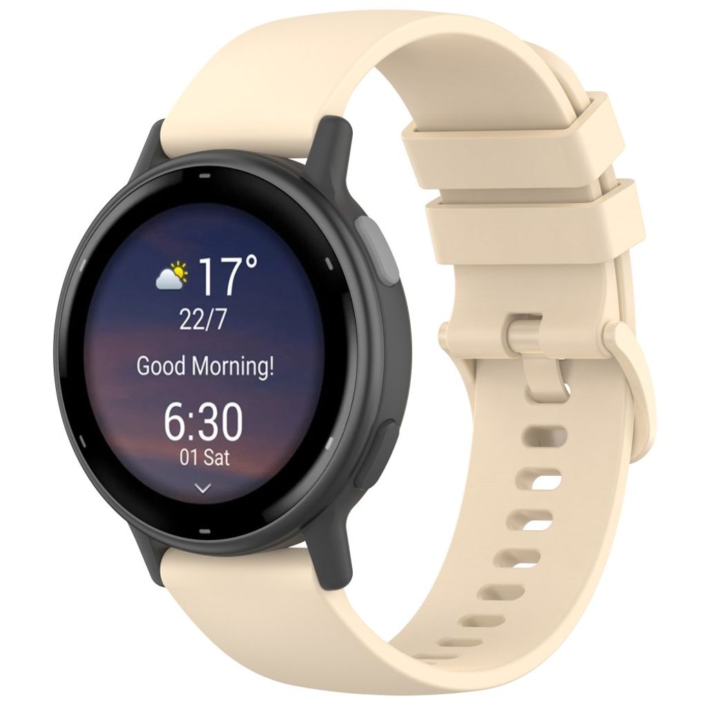 Garmin Forerunner 265 etc. klokkerem i silikon - lysegul
