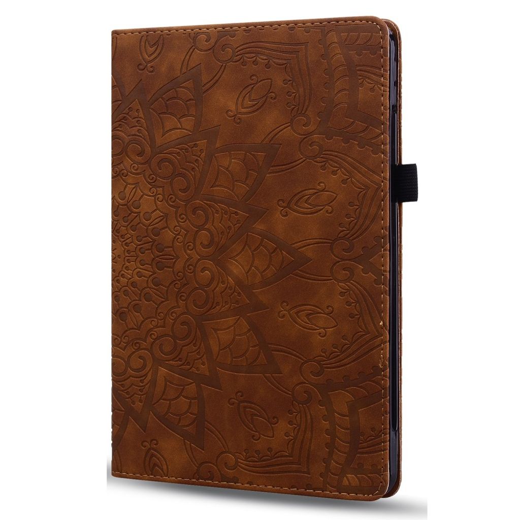 Samsung Galaxy Tab A9 Plus / Galaxy Tab A11 Plus Fodral med tryck - Brun