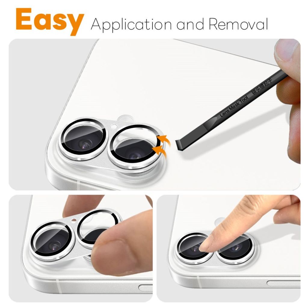 NORTHJO iPhone 17 Lens protector - Silver