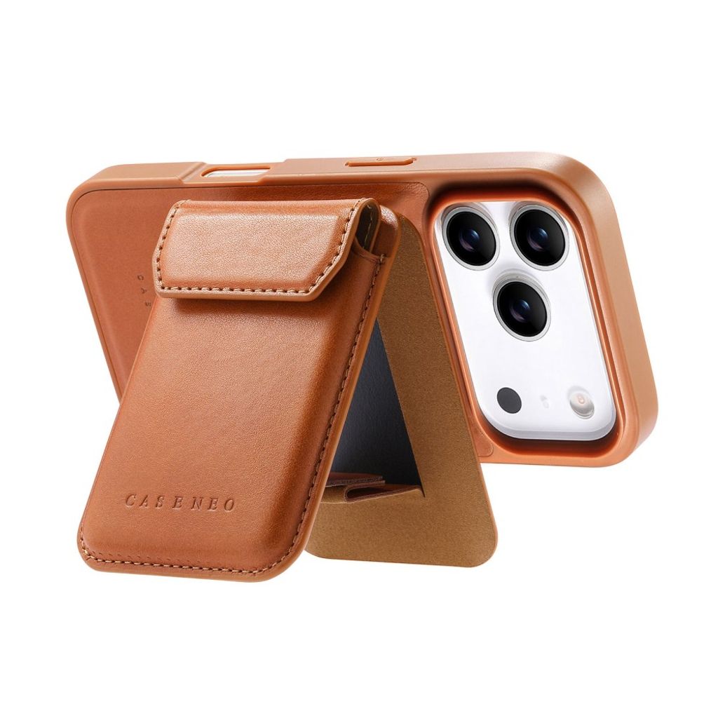 CASENEO iPhone 18 Pro Max/17 Pro Max MagSafe Lommebokdeksel - Brun