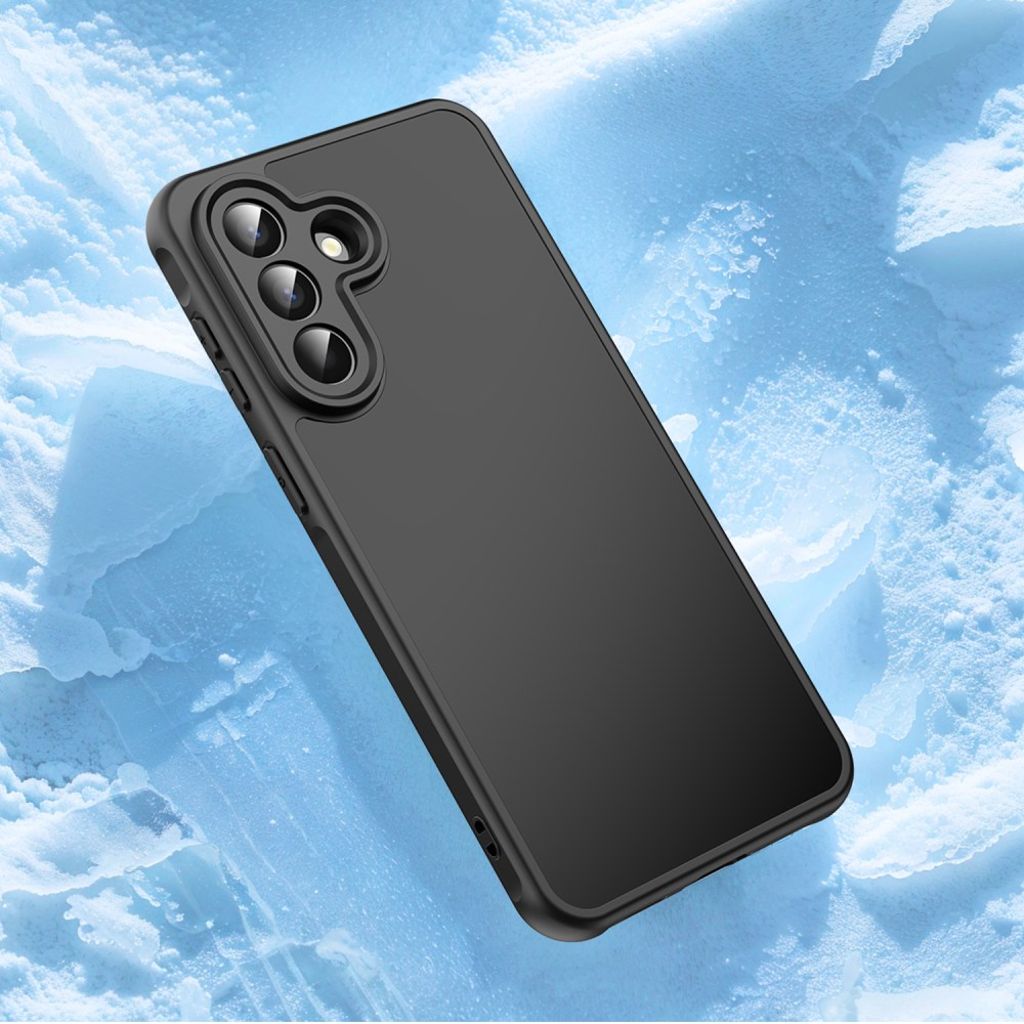 Samsung Galaxy A57 5G Cover Frostet Gennemsigtig - Sort