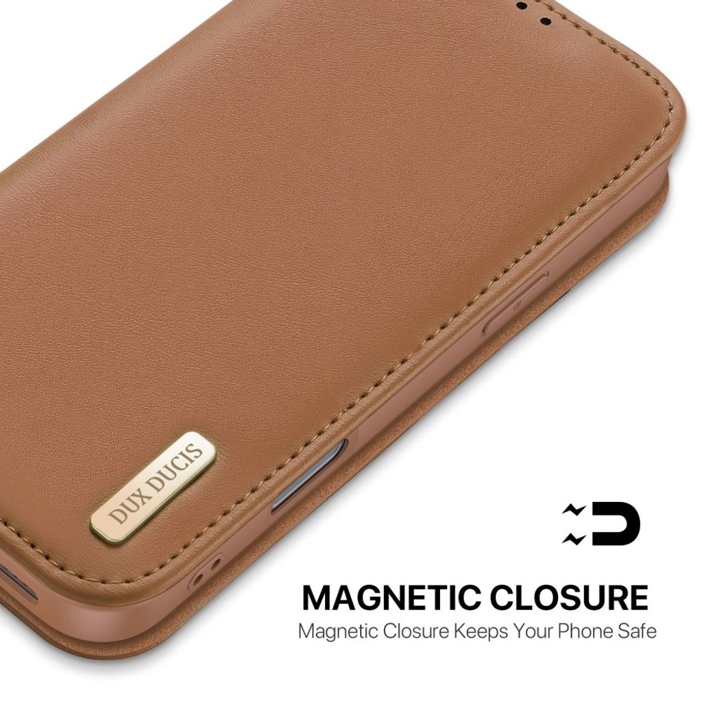 DUX DUCIS iPhone 17 Pro RFID-estävä Kotelo - ruskea