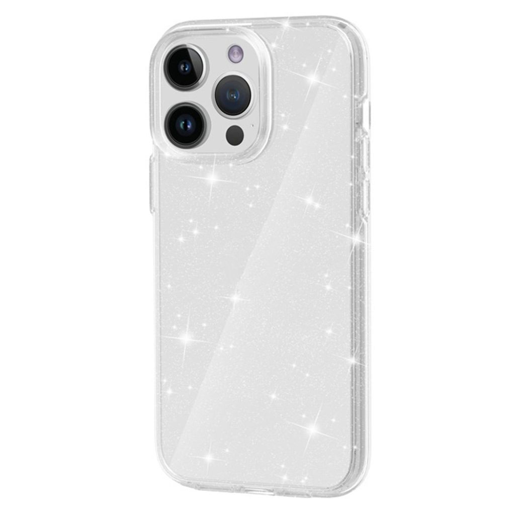AMORUS iPhone 12 Pro Max Cover Glitter - Hvid