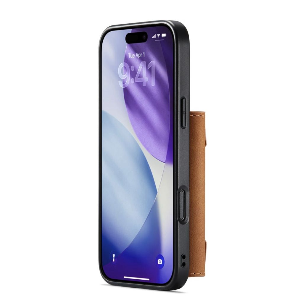 DG.MING iPhone 17 Pro Max Deksel med Lommebok - Brun
