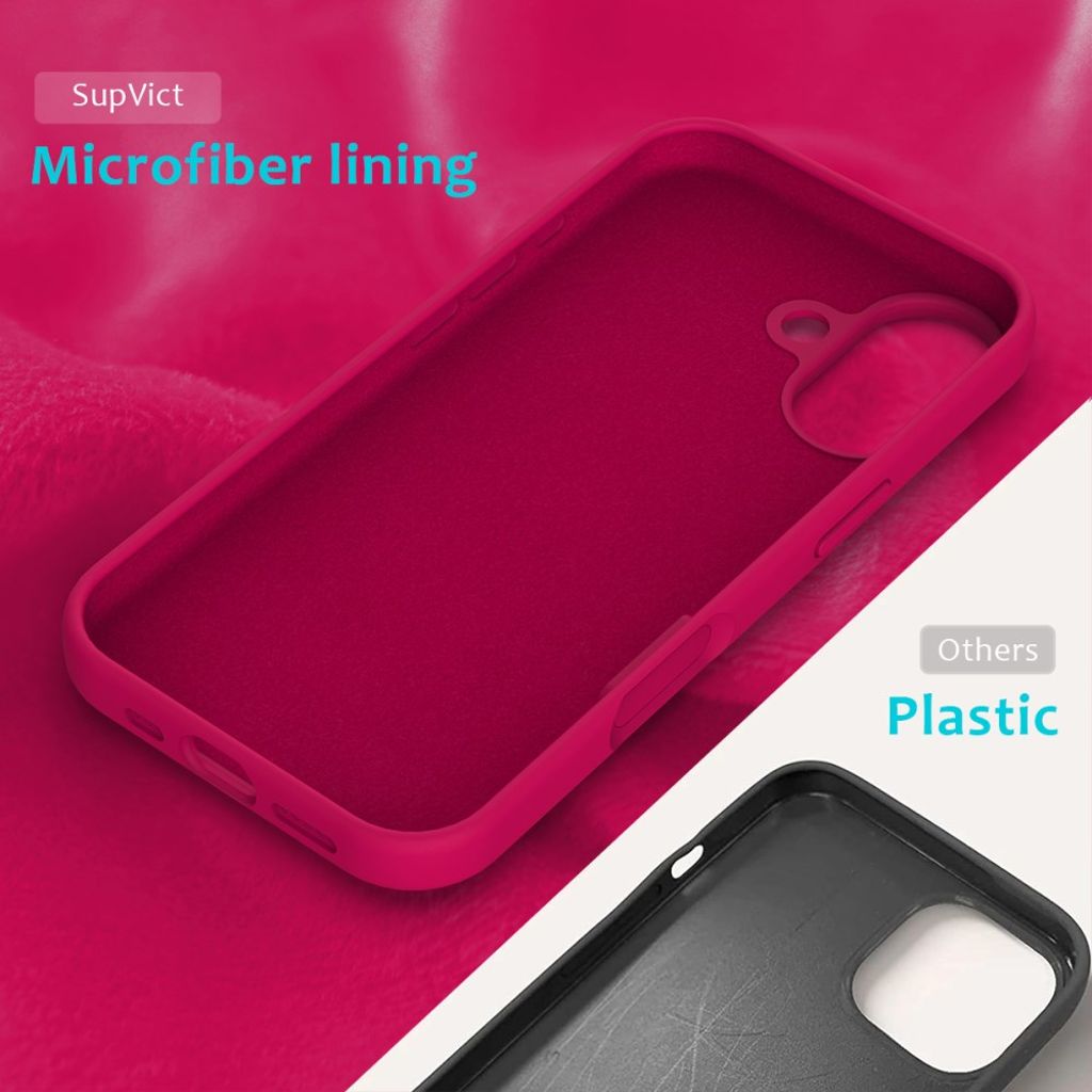 iPhone 17 Silicone Phone Case - Hot pink