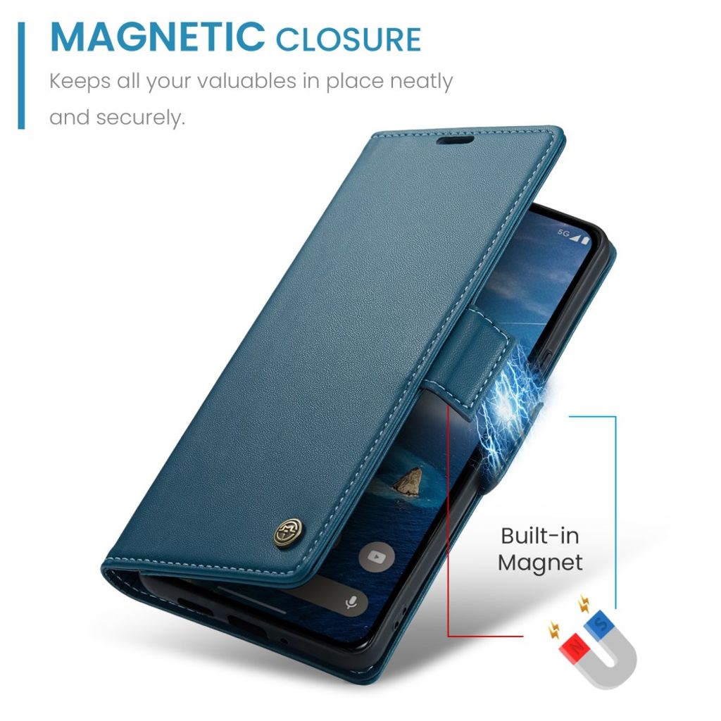 CASEME Google Pixel 10 Pro / 10 / 9 Pro / 9 Kotelo Korttipaikka - Sininen