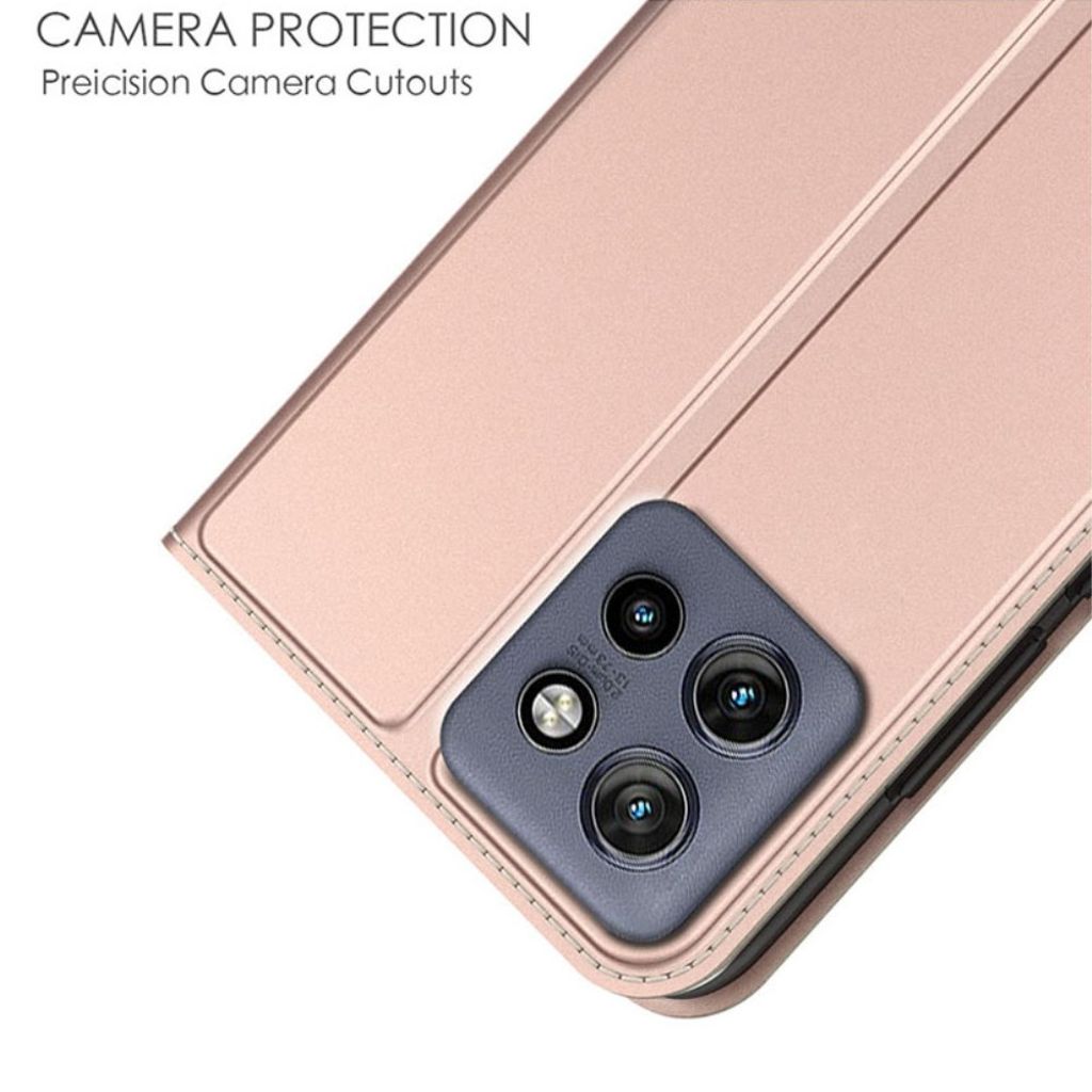 Motorola Edge 60 Neo 5G Fodral med Kortfack - Roséguld