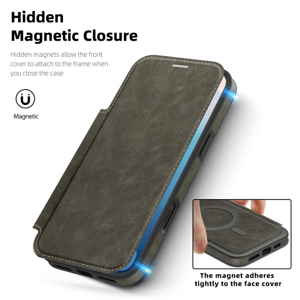 iPhone 17 Pro Max MagSafe Cover with Card Slots - Grey