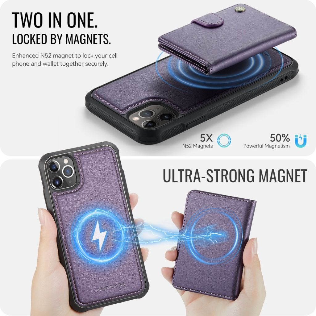 JEEHOOD iPhone 11 Pro Cover med MagSafe - Lilla