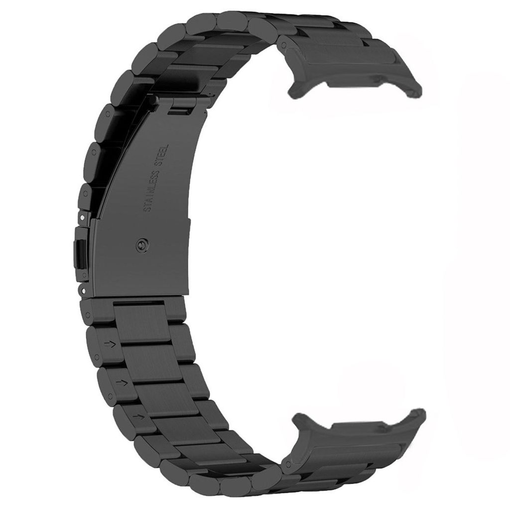 Samsung Galaxy Watch8 40mm/44mm kellonranneke ruostumattomasta teräksestä – musta