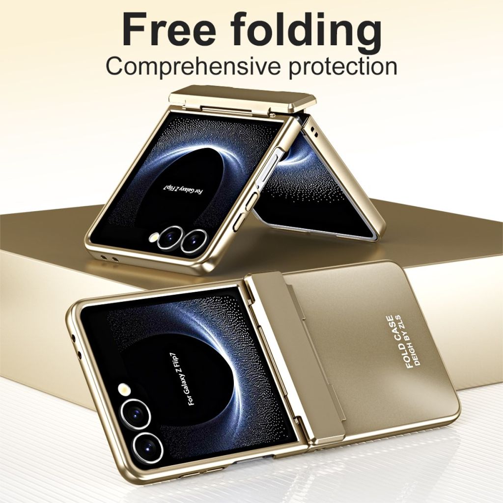 Samsung Galaxy Z Flip7 5G Cover med Skærmbeskytter - Sort