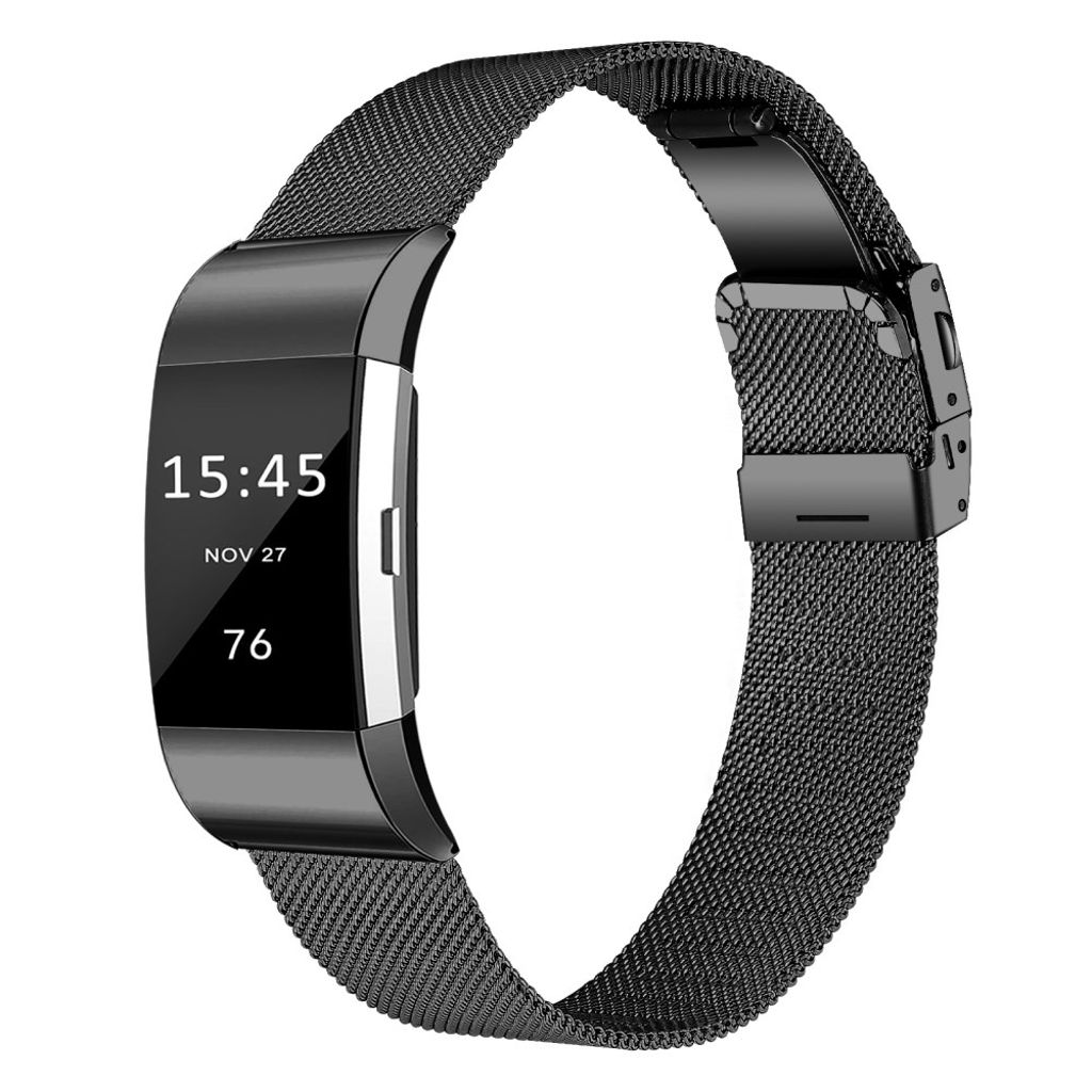 Fitbit Charge 2 Milanese Klokkereim – Svart