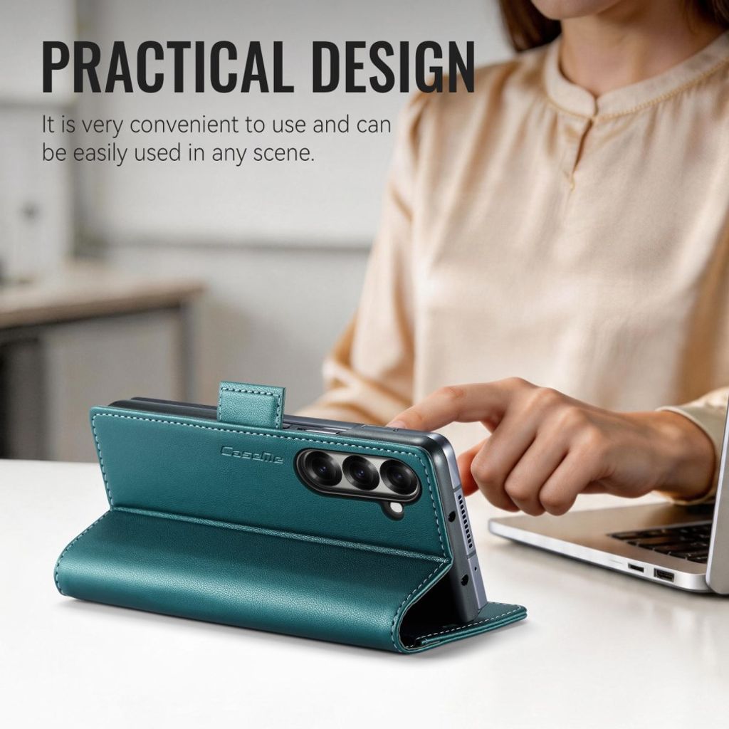 CASEME Samsung Galaxy Z Fold8 Ultra Flip Cover med RFID blokering - Grøn