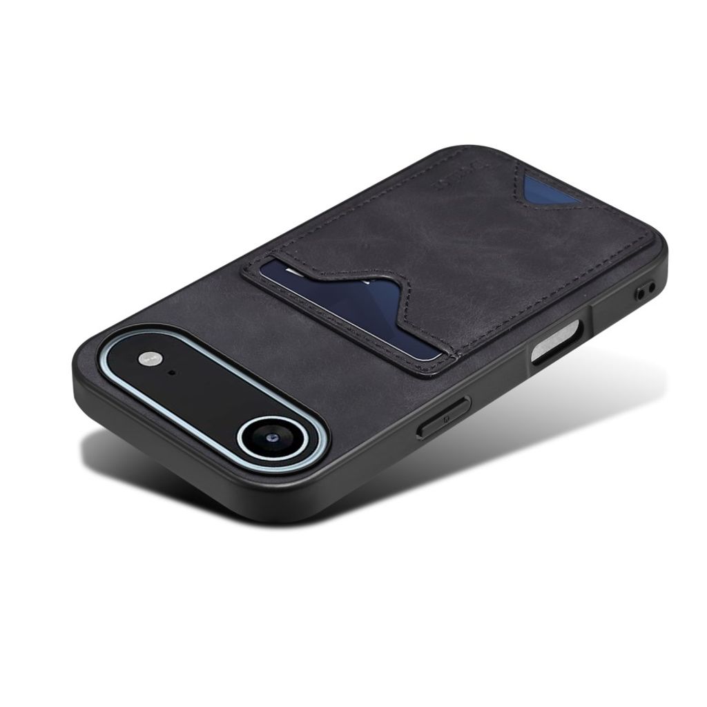 DENIOR iPhone Air Kuori jalustalla - Musta