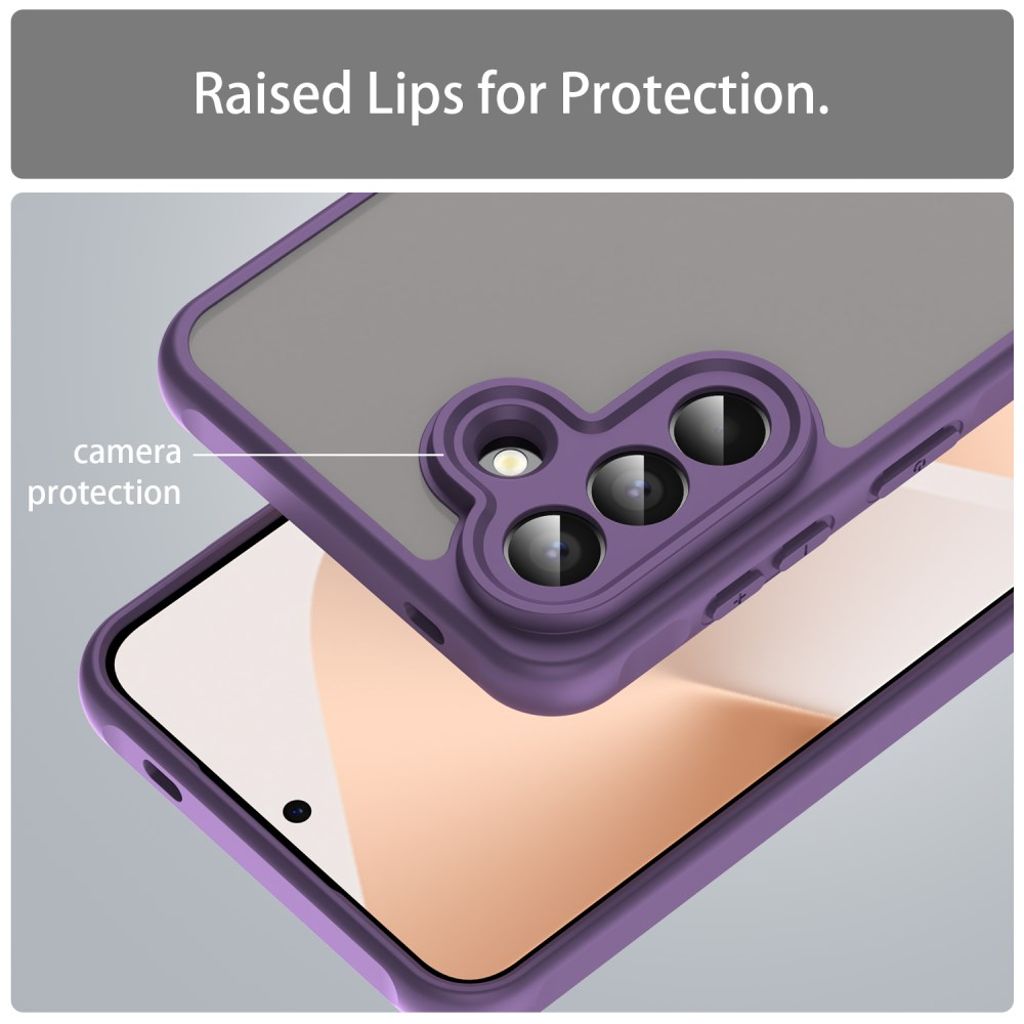 Samsung Galaxy A57 5G Deksel Frostet Gjennomsiktig - Lilla
