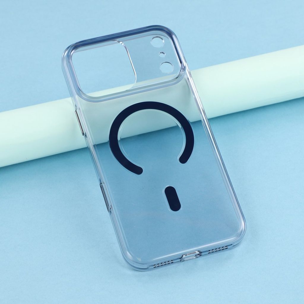 JAUCASE iPhone 18 Pro Max/17 Pro Max MagSafe Kuori - Läpinäkyvä/Sininen
