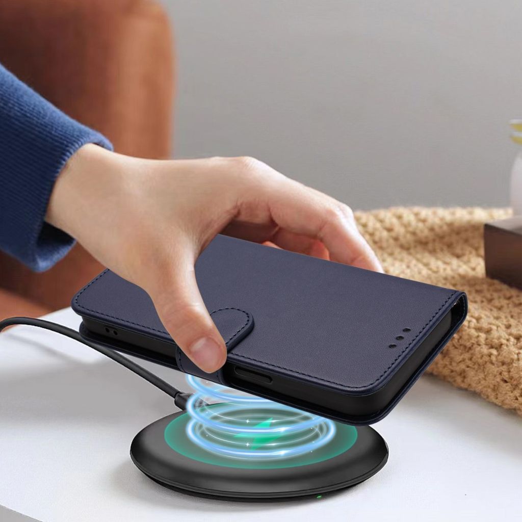 Google Pixel 10a Plånboksfodral Stativ och Handledsrem - Blå