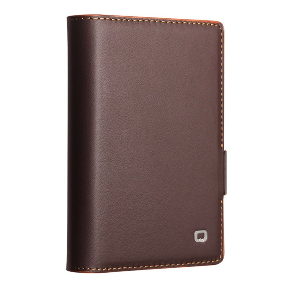 QIALINO Samsung Galaxy Z Fold8 Flip cover i ægte læder - Brun