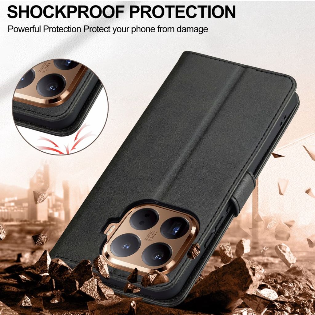 LC.IMEEKE Xiaomi 17T Pro Plånboksfodral - Svart