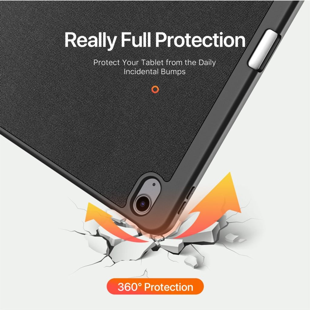 Dux Ducis iPad Air 13" 2026/2025/2027 Flip cover med holder til styluspen - Sort