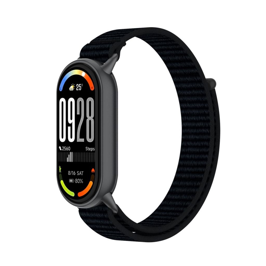 Xiaomi Smart Band 10/9/8 Urrem i nylon - Sort