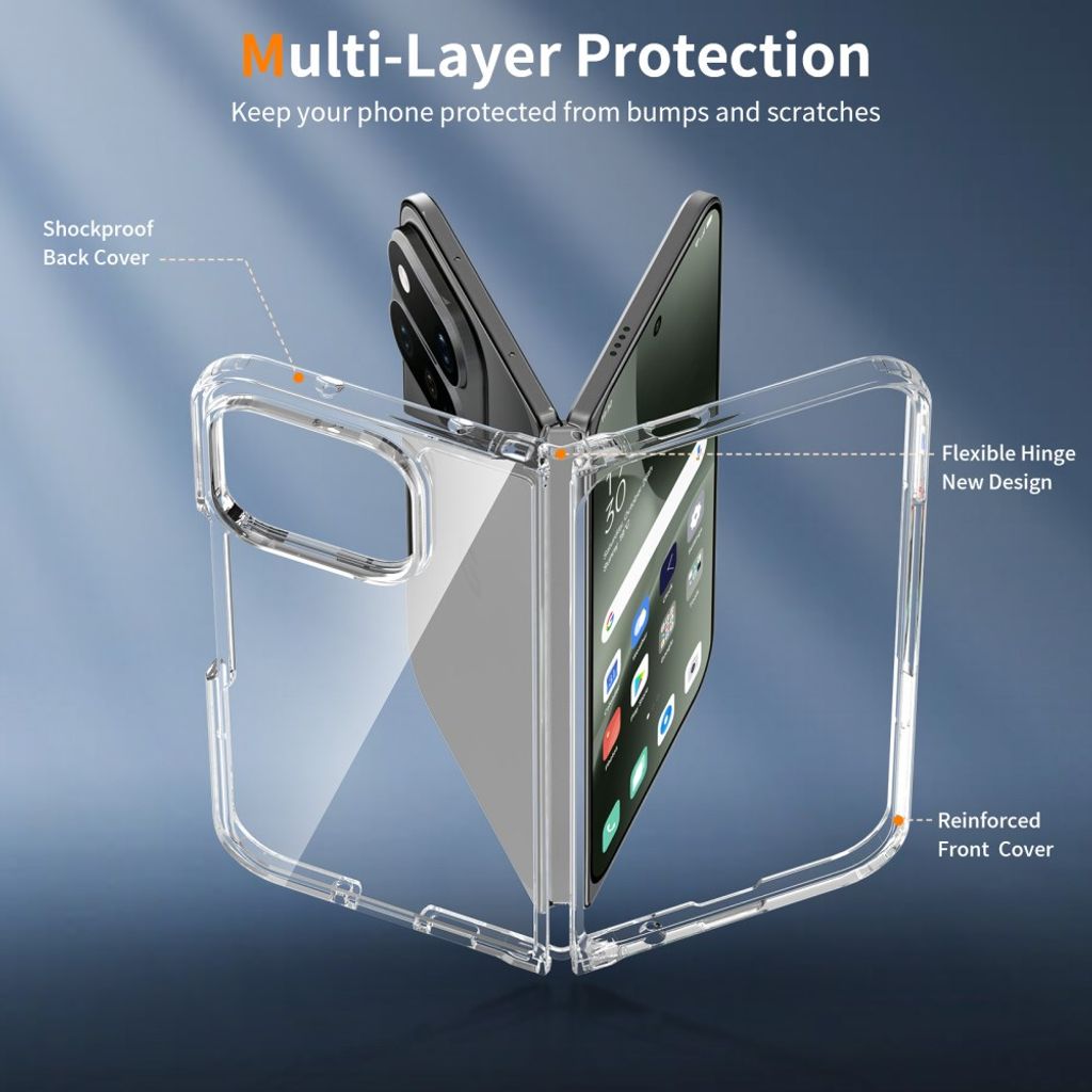 Google Pixel 11 Pro Fold Skal med akrylbaksida - Transparent
