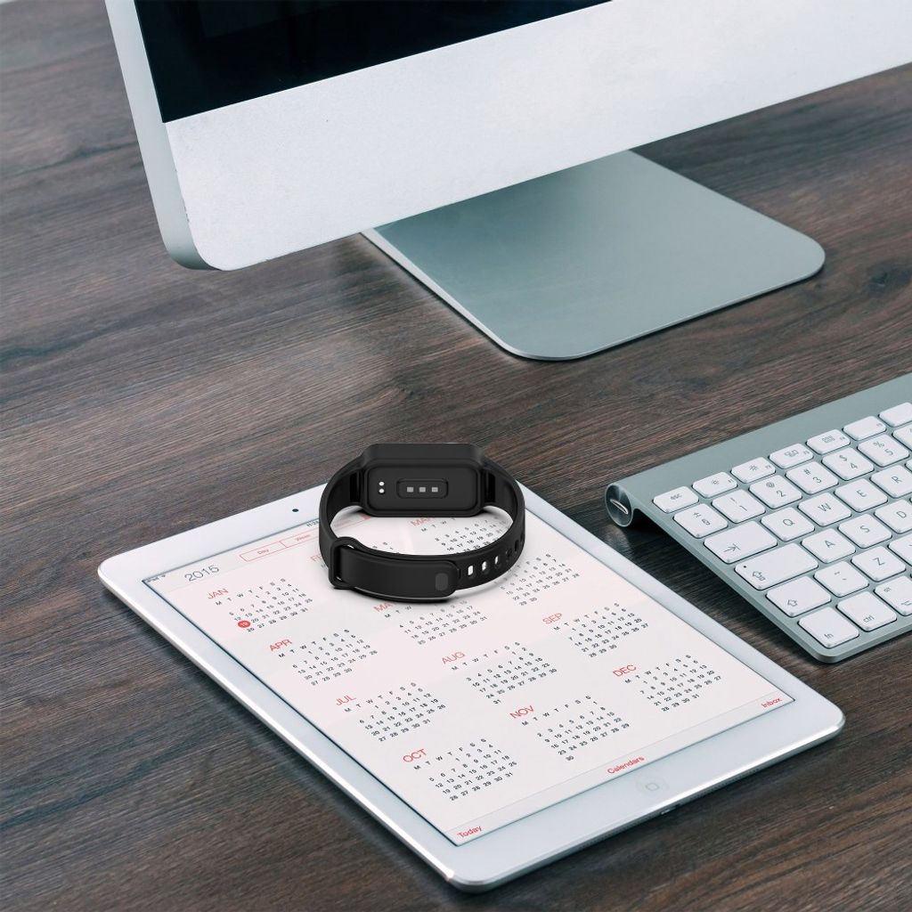 Xiaomi Smart Band 9 Active/Redmi Band 3 Silikon klokkerem med deksel - Svart