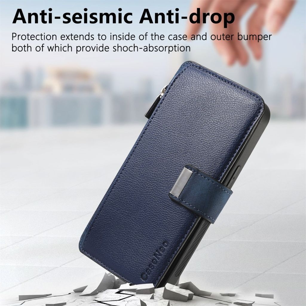 CASENEO iPhone 16 Plus Cover with Stand - Dark blue