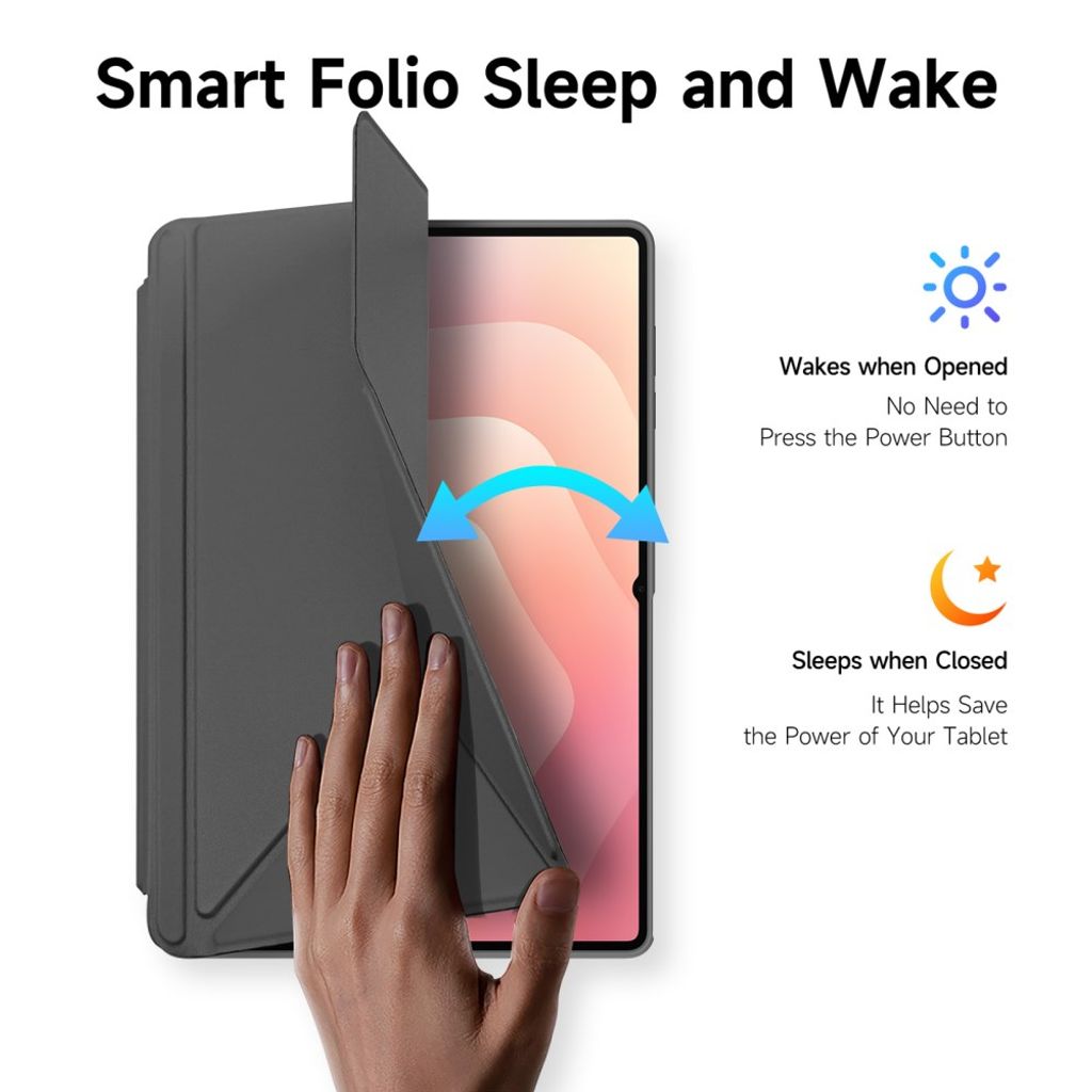 DUX DUCIS Samsung Galaxy Tab S12 Ultra/S11 Ultra Origami-fodral - Grå