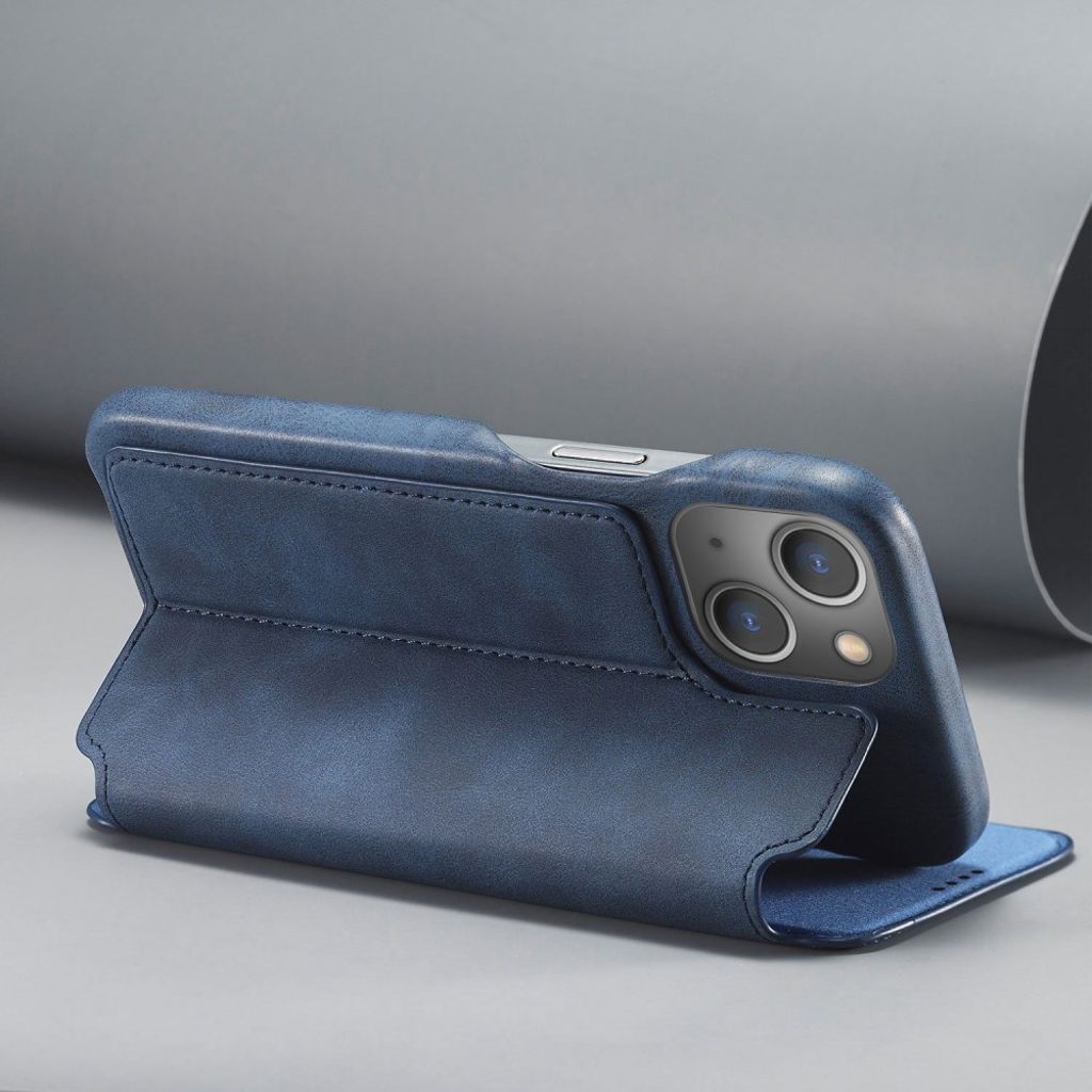 LC.IMEEKE iPhone 14 Pungetui Stativ Kortholder - Blå