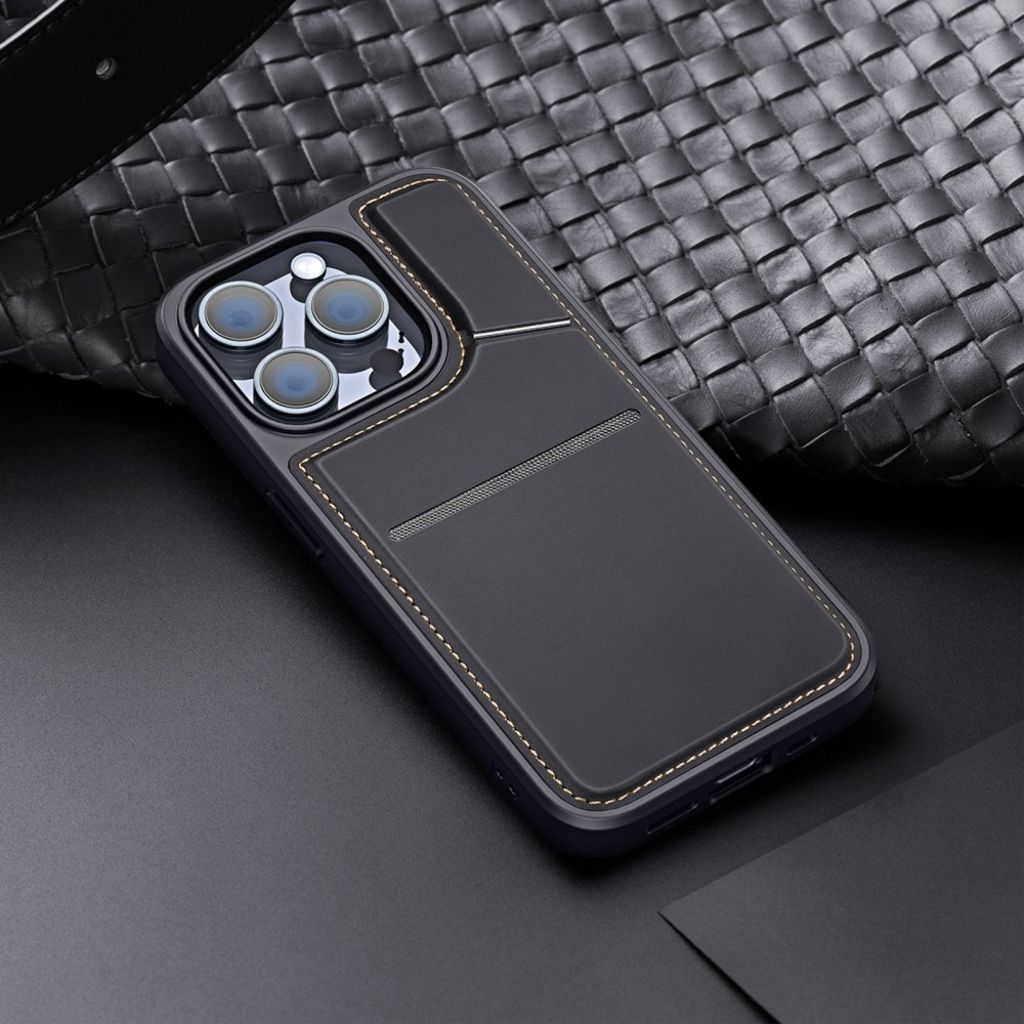 DUX DUCIS iPhone 14 Pro Max Magnetic Wallet Case - Black