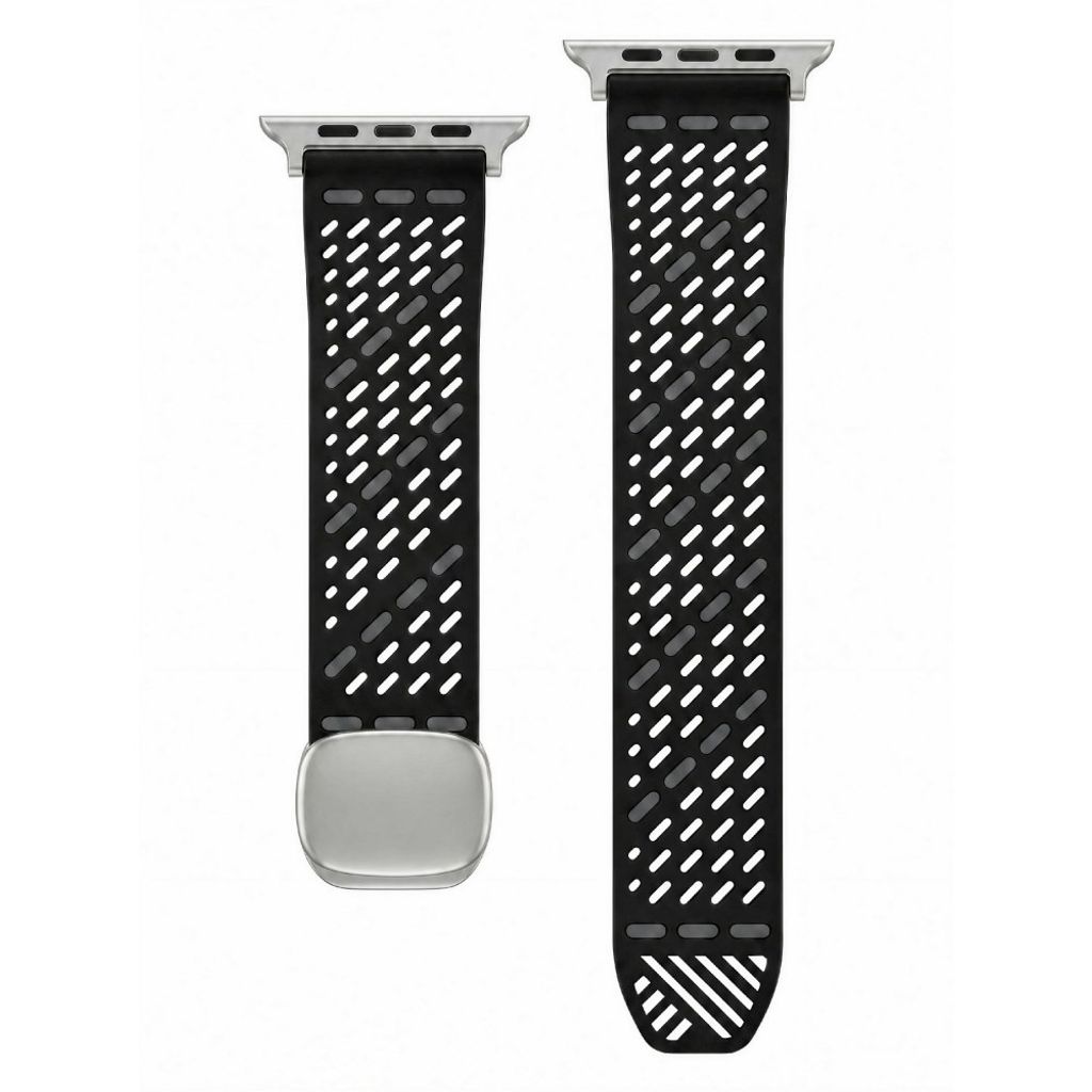 Apple Watch 42 / 41/ 40 / 38mm Klockarmband i Silikon - Grå/Orange