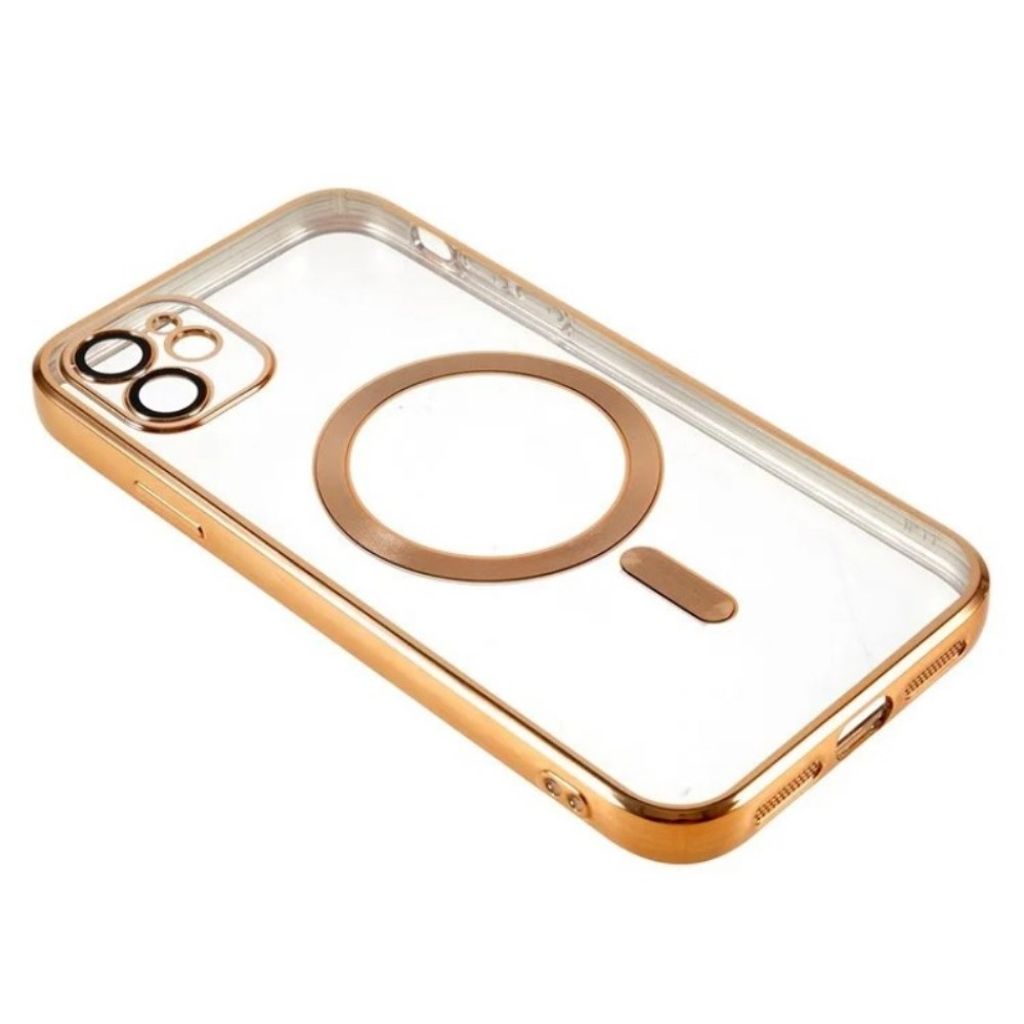 iPhone 11 Magneettinen Kuori + Näytönsuoja – Kulta