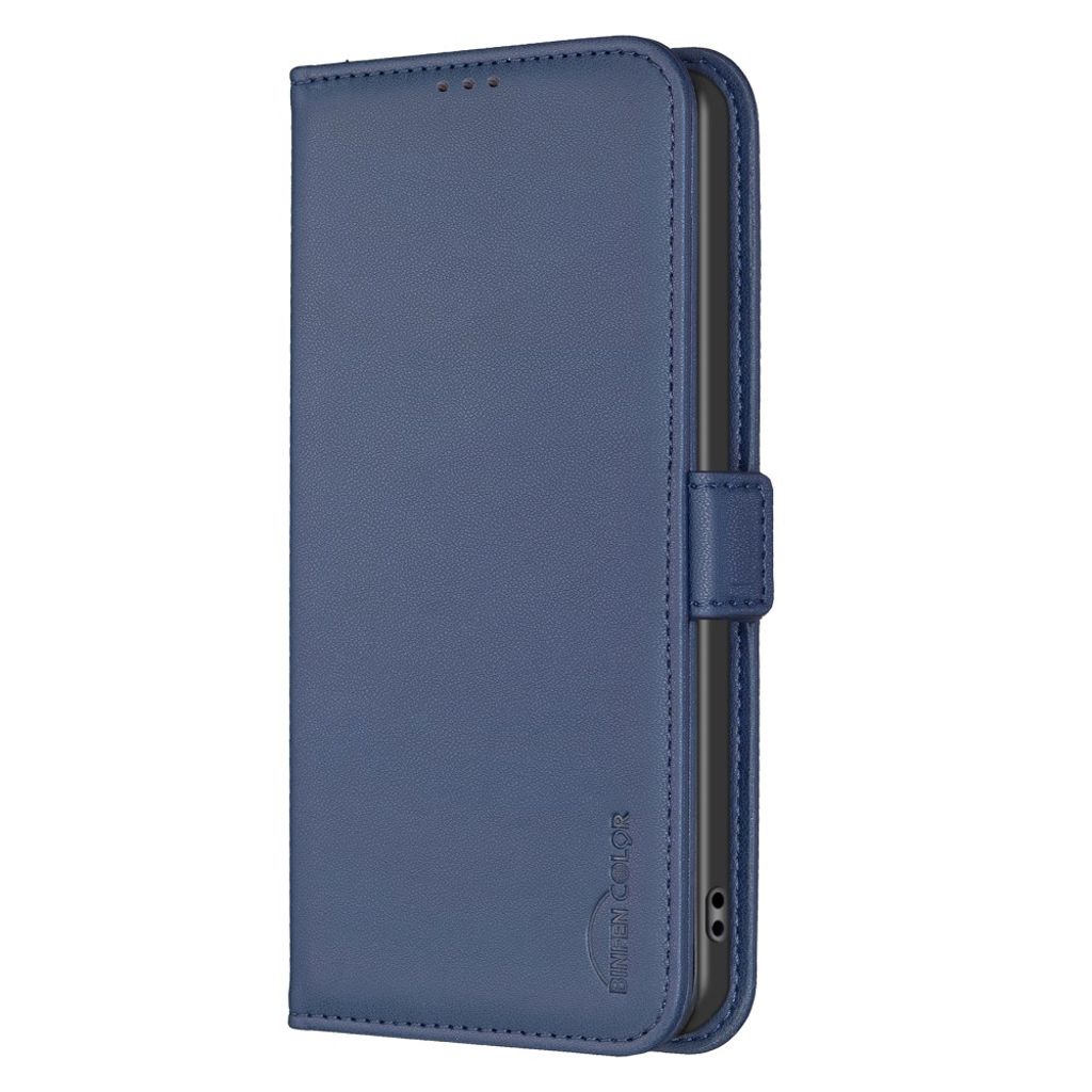 BINFEN COLOR BF31 iPhone 16 Wallet Cover with Stand – Blue