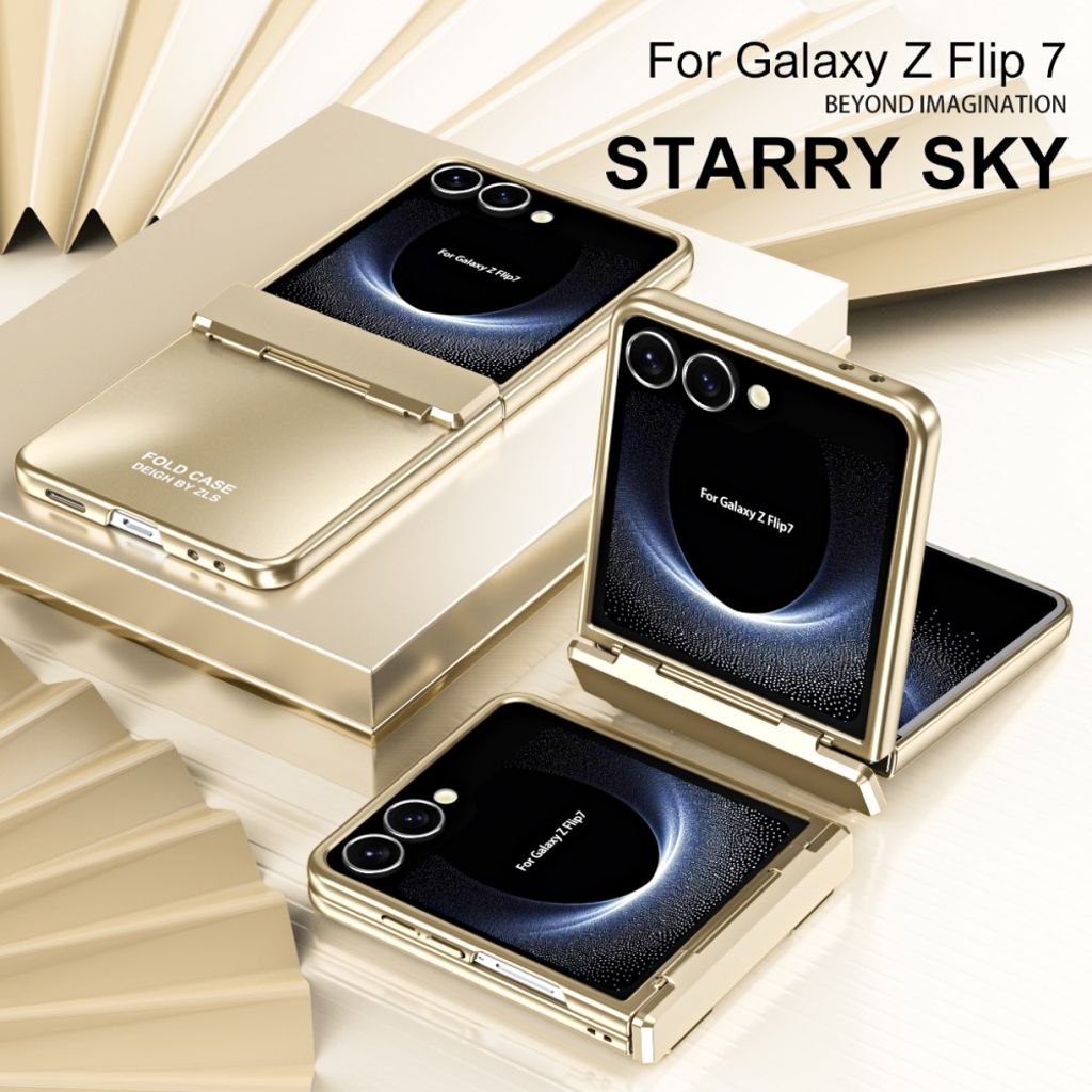 Samsung Galaxy Z Flip7 5G Cover med Skærmbeskytter - Sort