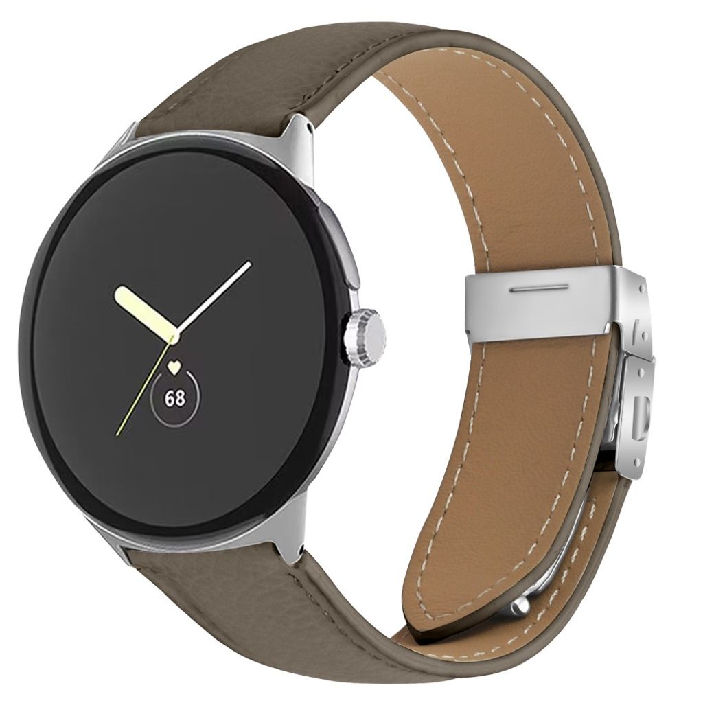 Google Pixel Watch 4 41 mm jne. kellonranneke nahkaa - harmaa