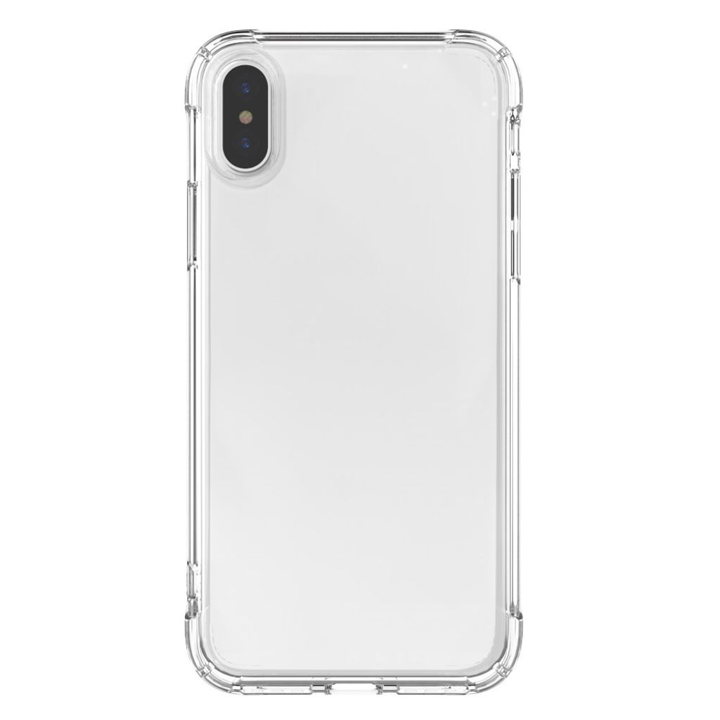 iPhone X/XS Deksel Støtsikker TPU Air Cushion - Gjennomsiktig