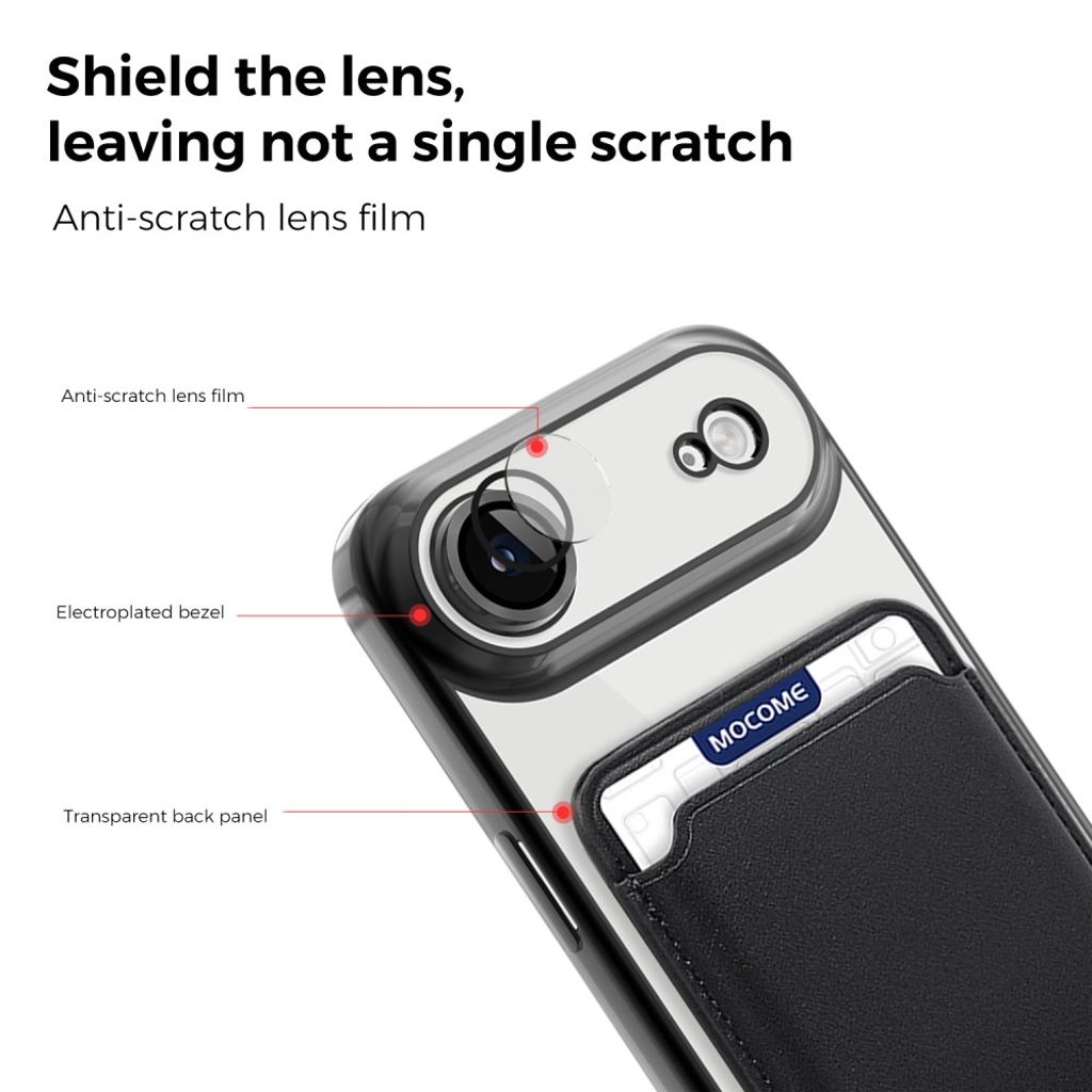 iPhone Air MagSafe-kuori Irrotettavalla Kortin Haltijalla - Musta