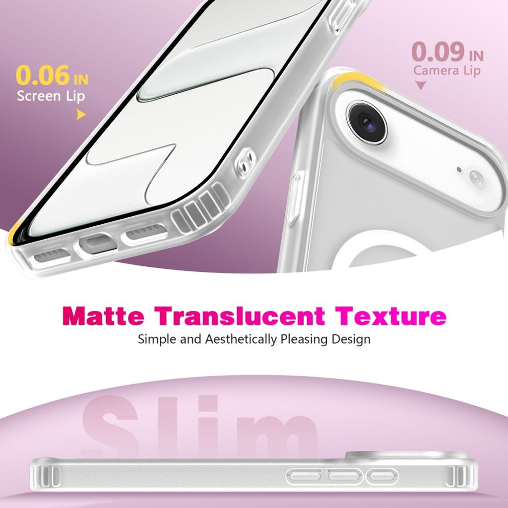 iPhone Air MagSafe Kuori Iskunkestävä - Valkoinen