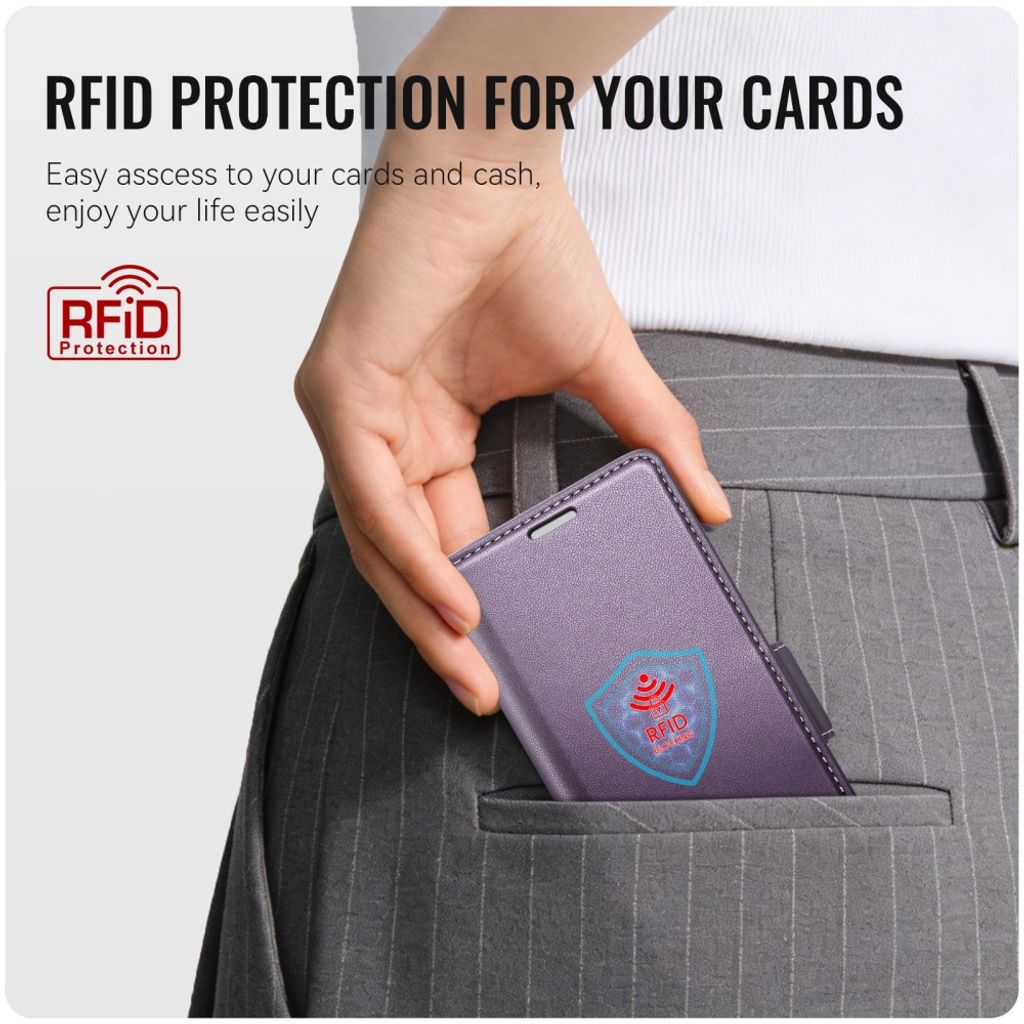 CASEME Samsung Galaxy Z Fold8 Ultra Flip Cover med RFID blokering - Lilla