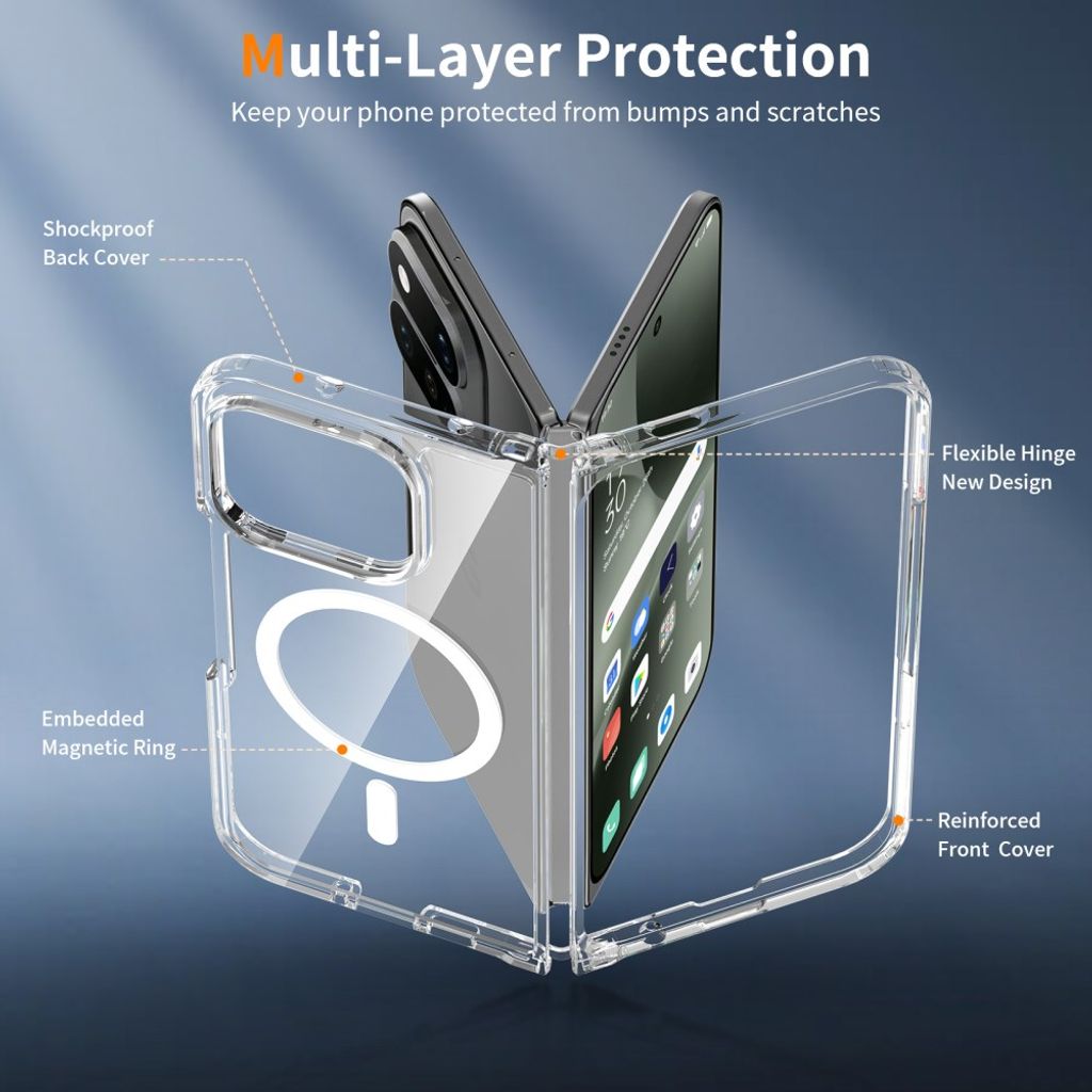 Google Pixel 11 Pro Fold MagSafe Skal - Transparent
