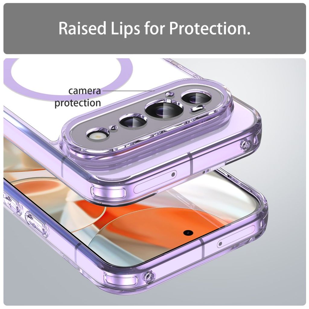 Google Pixel 11 Pro XL MagSafe Skal - Transparent Lila
