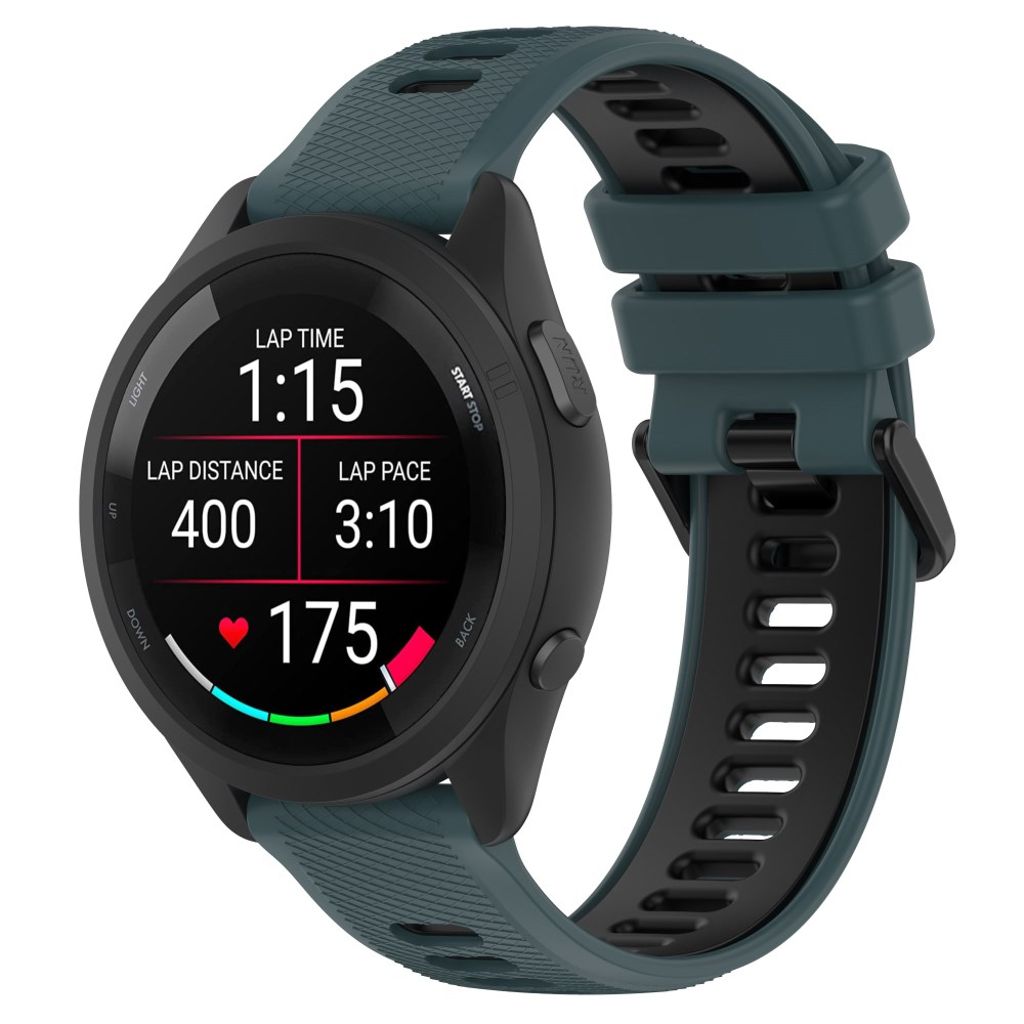 Garmin Forerunner 265S Klockarmband Tvåfärgat - Svart/Grön