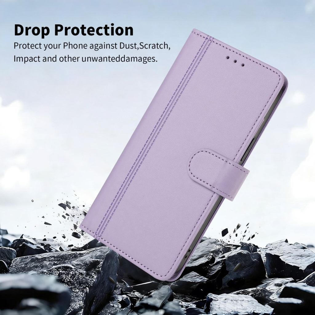 Xiaomi 17T Lompakkokotelo käsihihnalla - Vaaleanvioletti