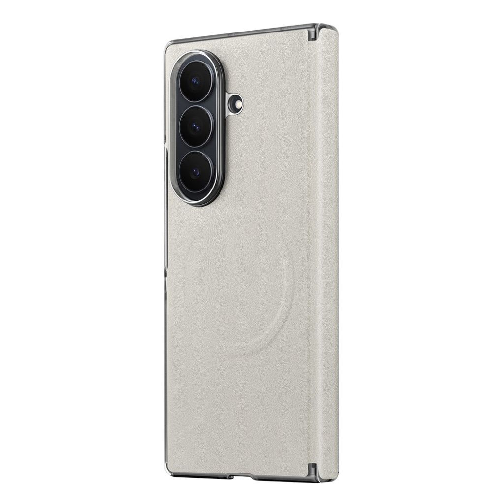 Samsung Galaxy Z Fold8 Ultra MagSafe Kuori PU-nahkaa - Beige
