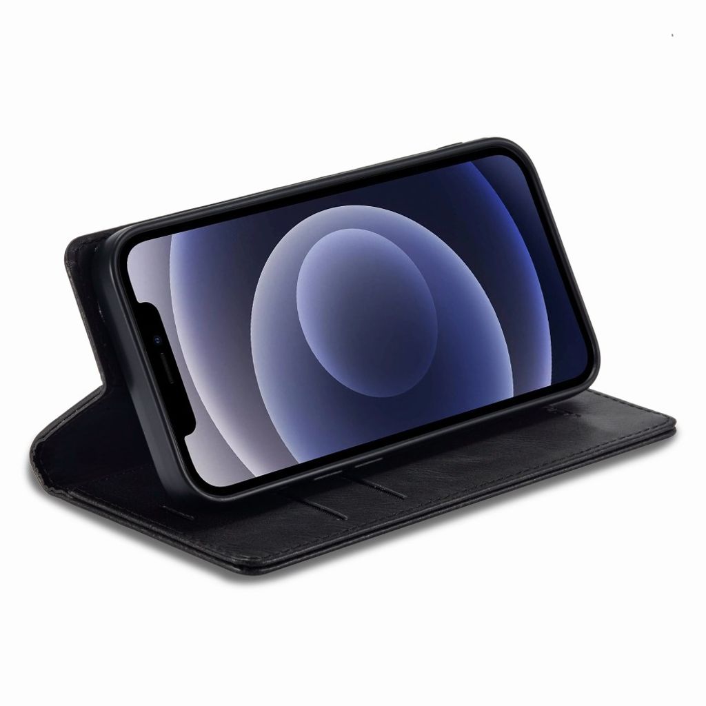 LC.IMEEKE iPhone 12 Mini Wallet Cover - Black