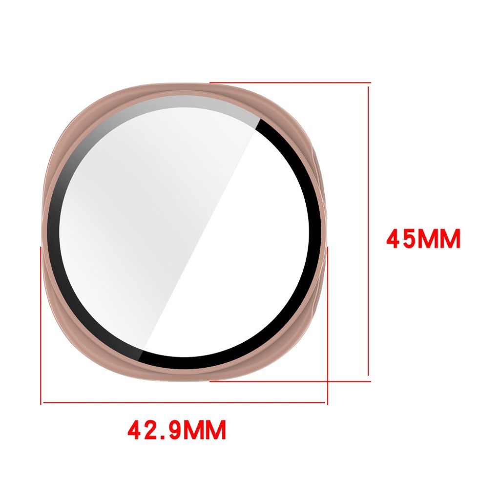 Samsung Galaxy Watch9 40mm Deksel med skjermbeskytter i glass - Hvit