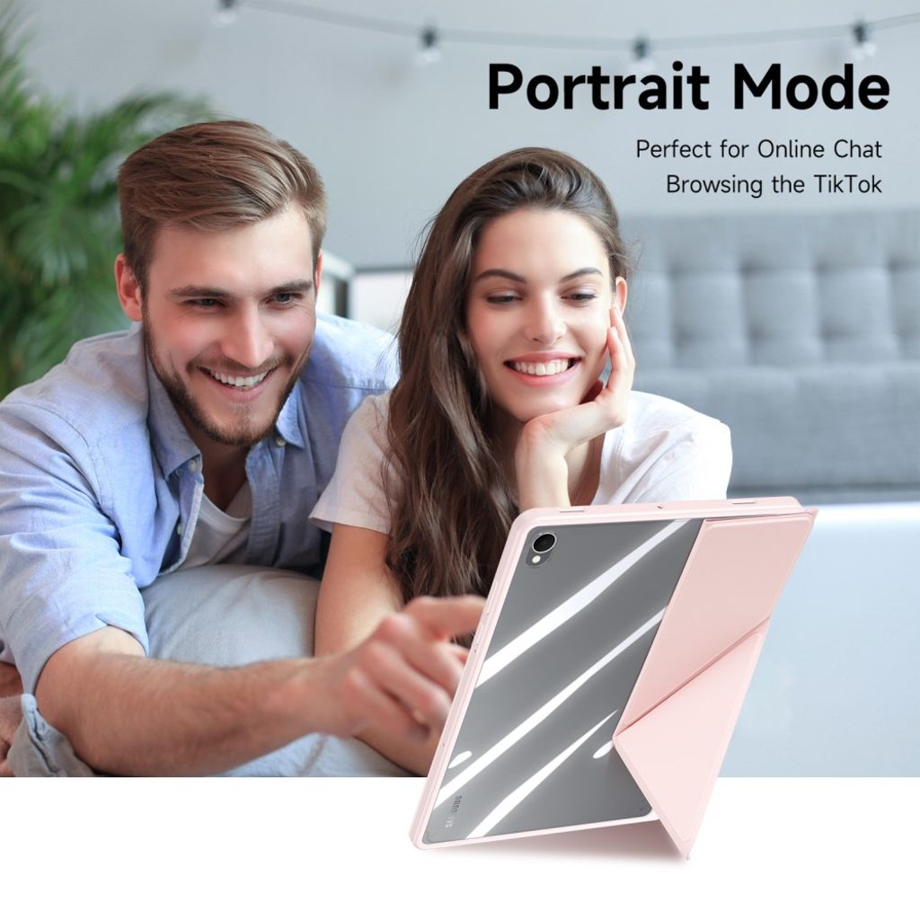 DUX DUCIS Samsung Galaxy Tab S11 kotelo origami-jalusta - Vaaleanpunainen