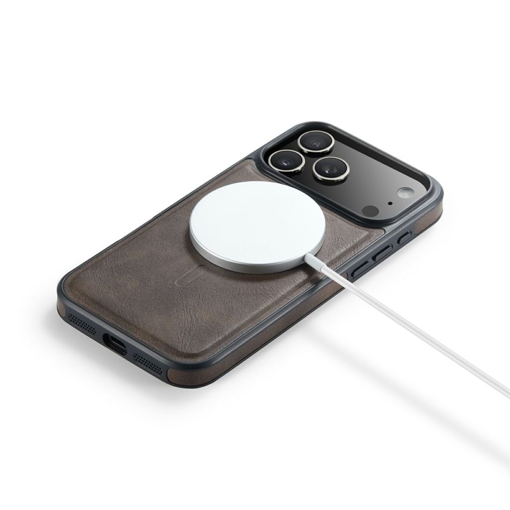 MAGKING K1 iPhone 18 Pro / 17 Pro MagSafe Skal i PU-läder - Mörkbrun